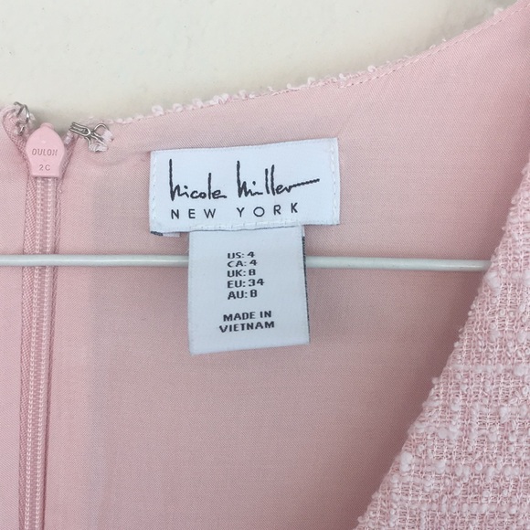 Nicole Miller pink Tweed Pencil Dress - Picture 2 of 4